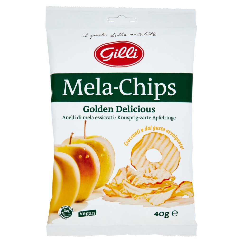 Gilli Mela-chips Golden Delicious Anelli di Mela Essiccati