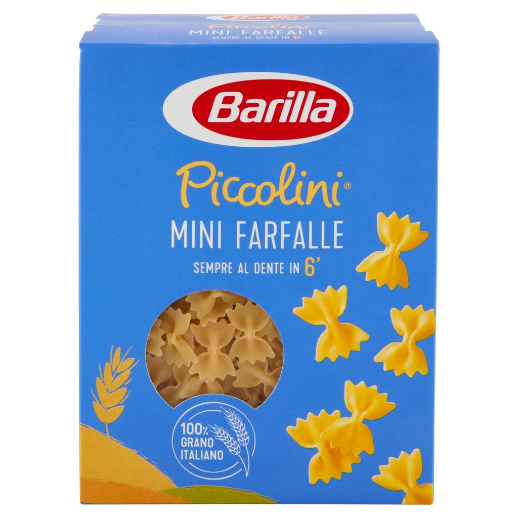 Barilla Pasta Piccolini Mini Farfalle 100% Grano Italiano