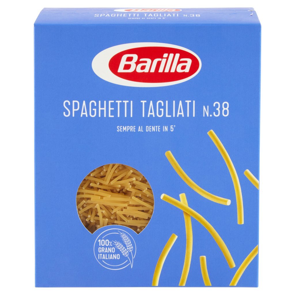 Barilla Pasta Spaghetti Tagliati N.38 100% Grano Italiano