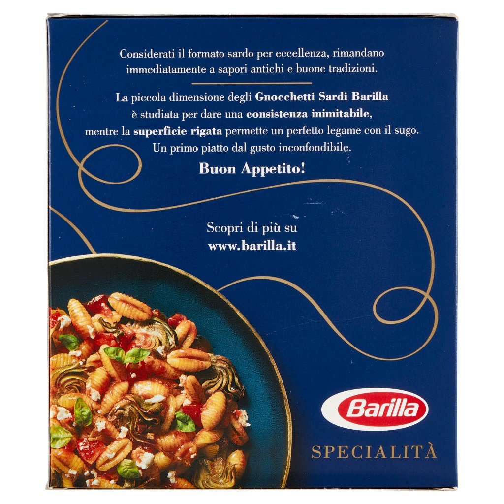 Barilla Pasta Specialità Gnocchetti Sardi 100% Grano Italiano