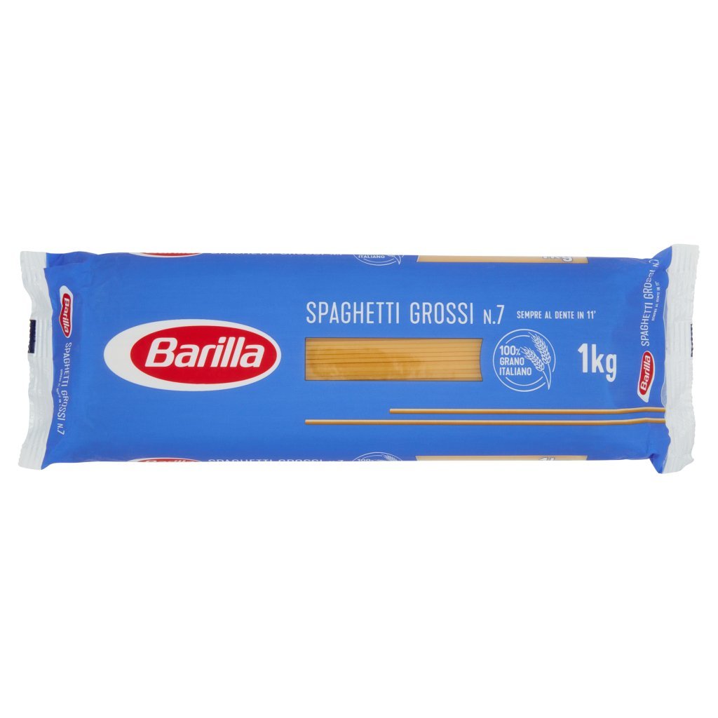 Barilla Pasta Spaghetti Grossi N.71 100% Grano Italiano Cello 1kg