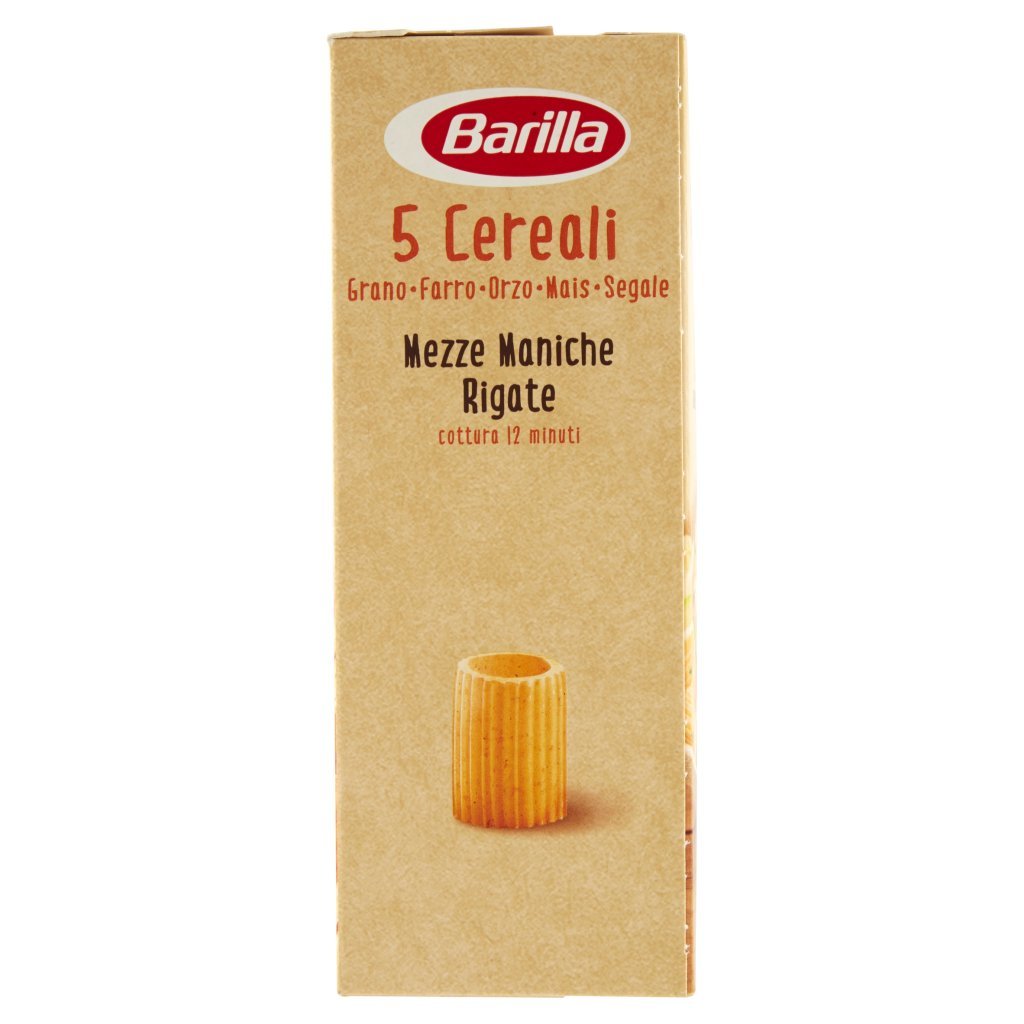 Barilla Pasta 5 Cereali Mezze Maniche Rigate Fonte di Fibre