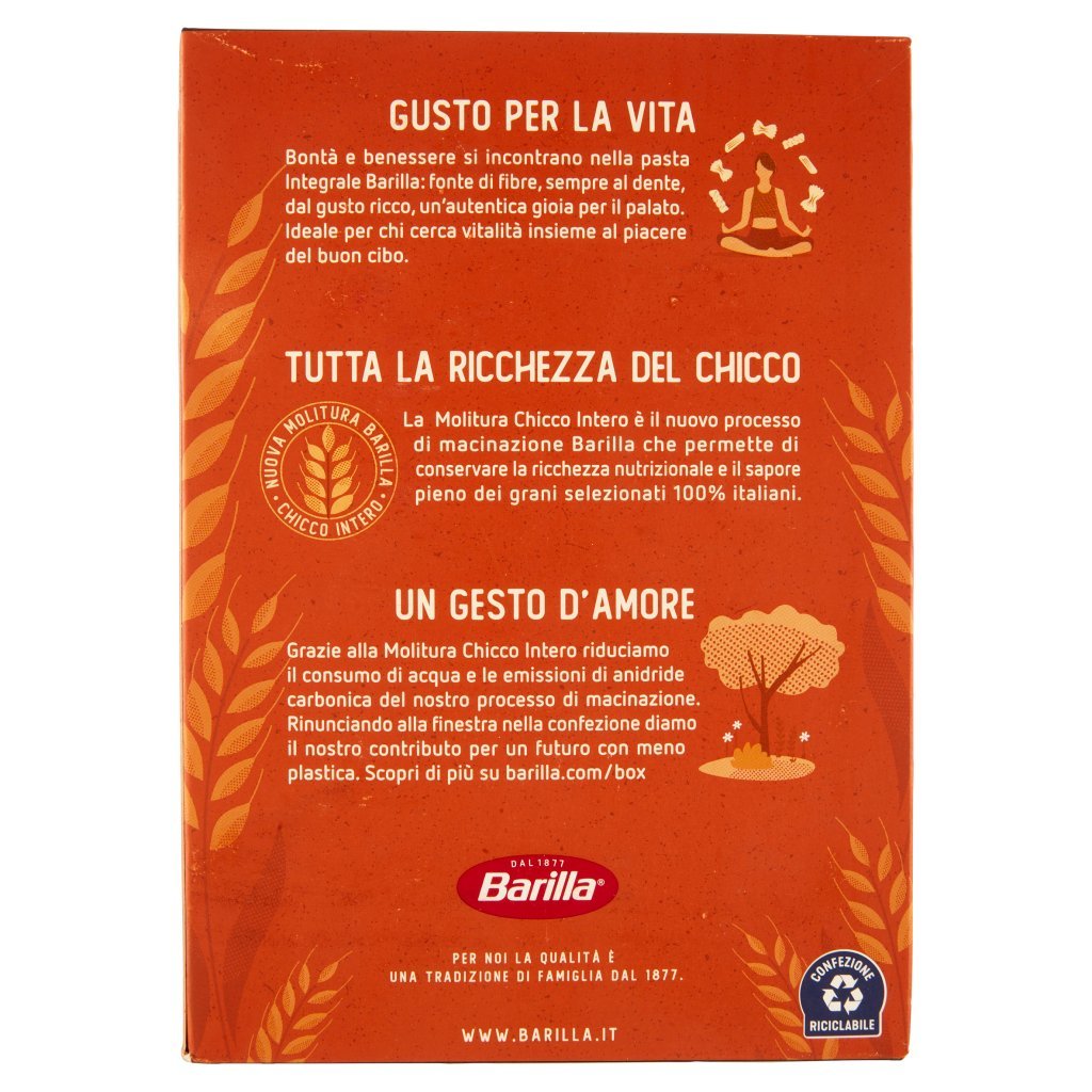 Barilla Pasta Integrale Fusilli 100% Grano Italiano