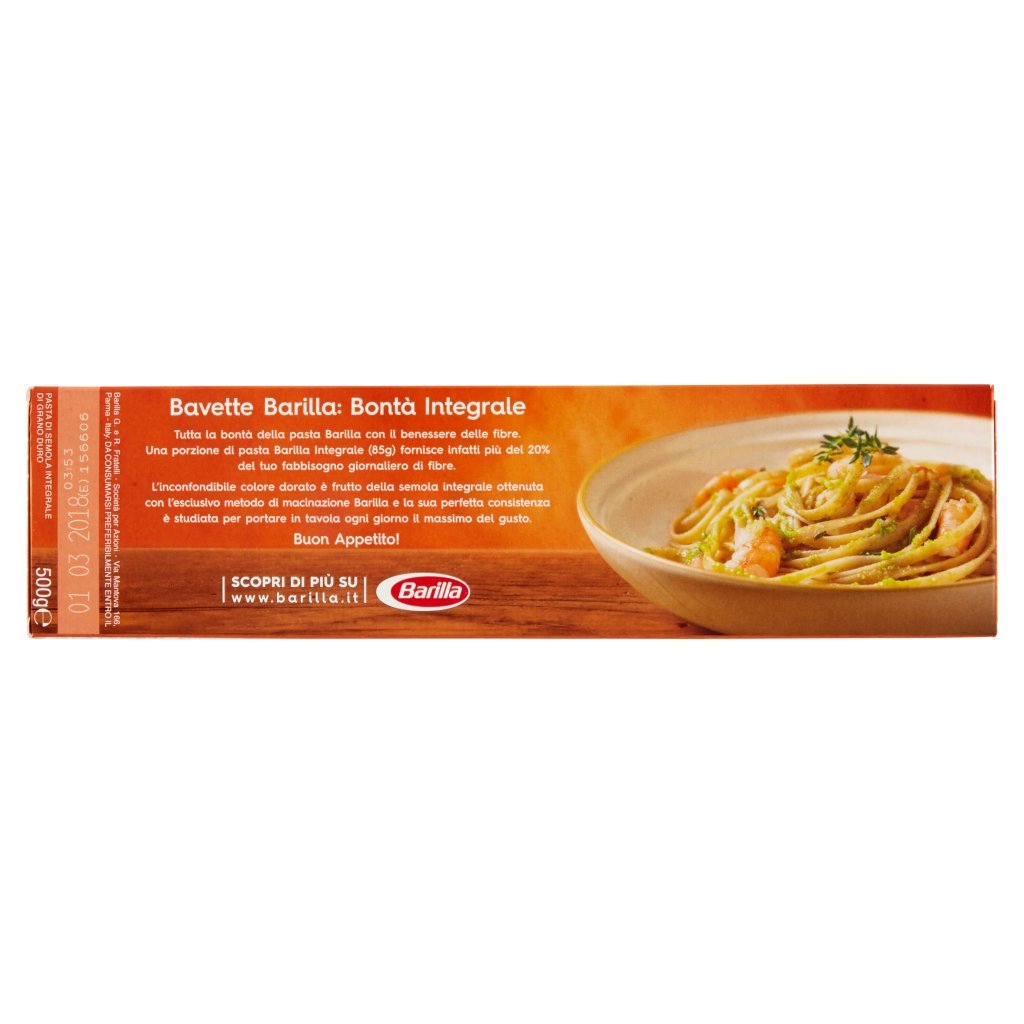Barilla Pasta Integrale Bavette 100% Grano Italiano