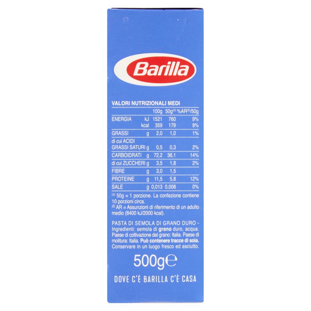 Barilla Pasta Midolline N.24 100% Grano Italiano