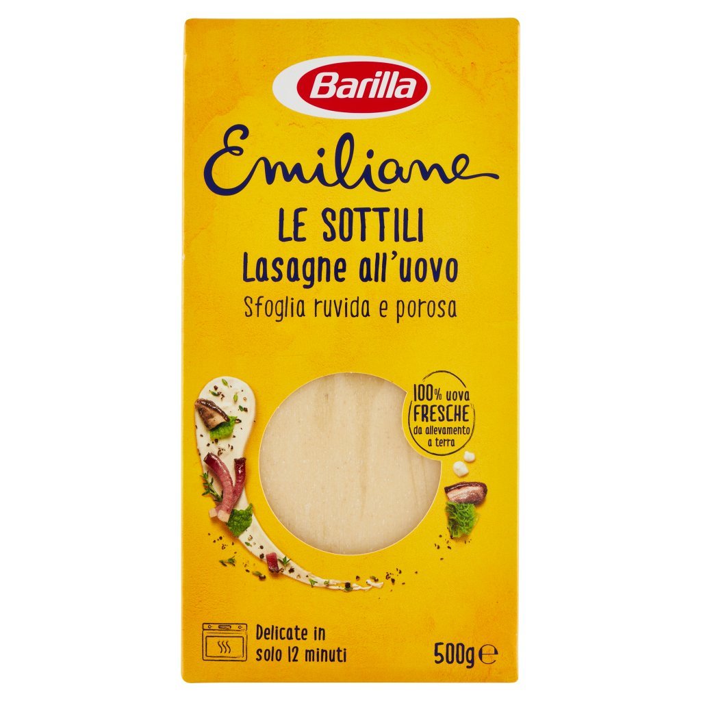 Barilla Emiliane le Sottili Lasagne Pasta all'Uovo