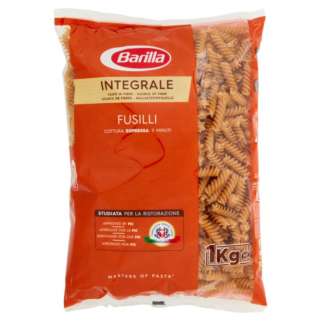 Barilla For Professionals  Fusilli Pasta Integrale Corta Catering Food Service