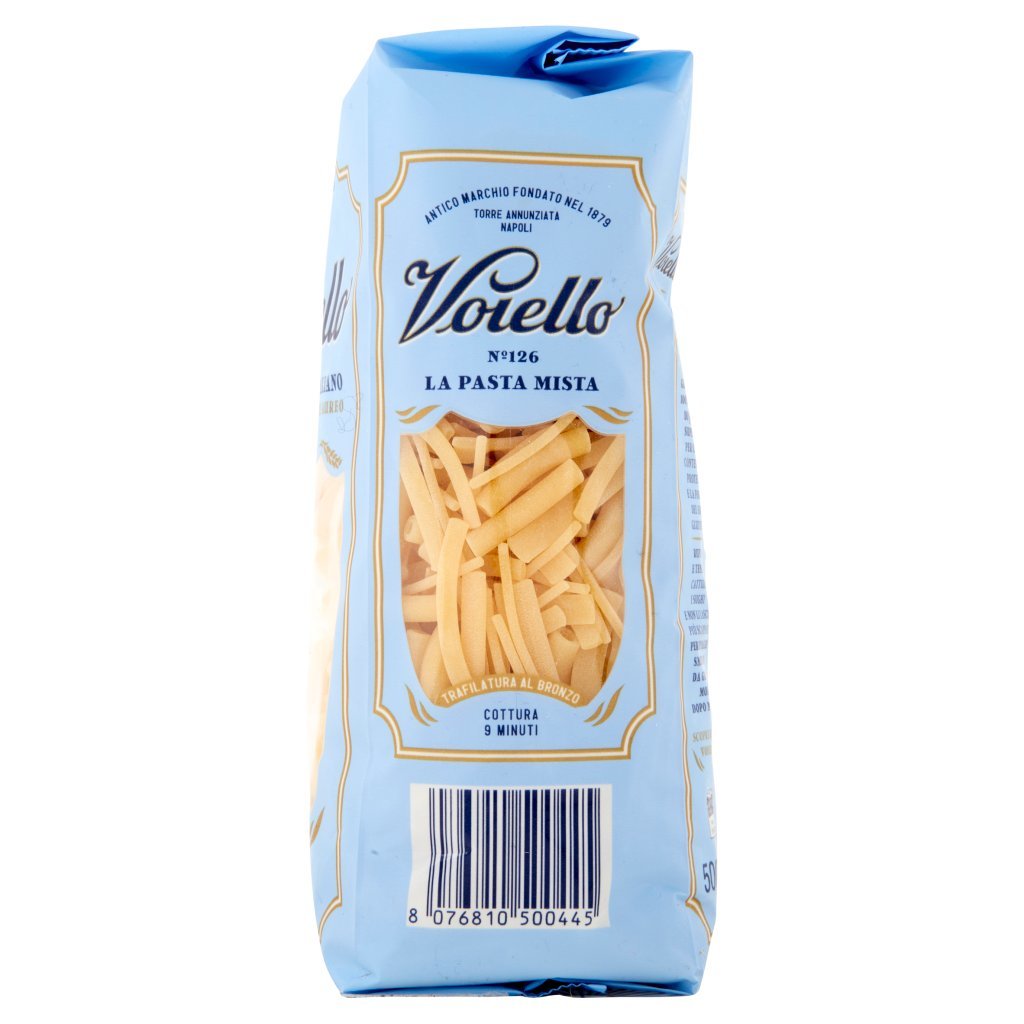 Voiello Pasta la Pasta Mista N°126 Grano Aureo 100% Italiano Trafilata Bronzo