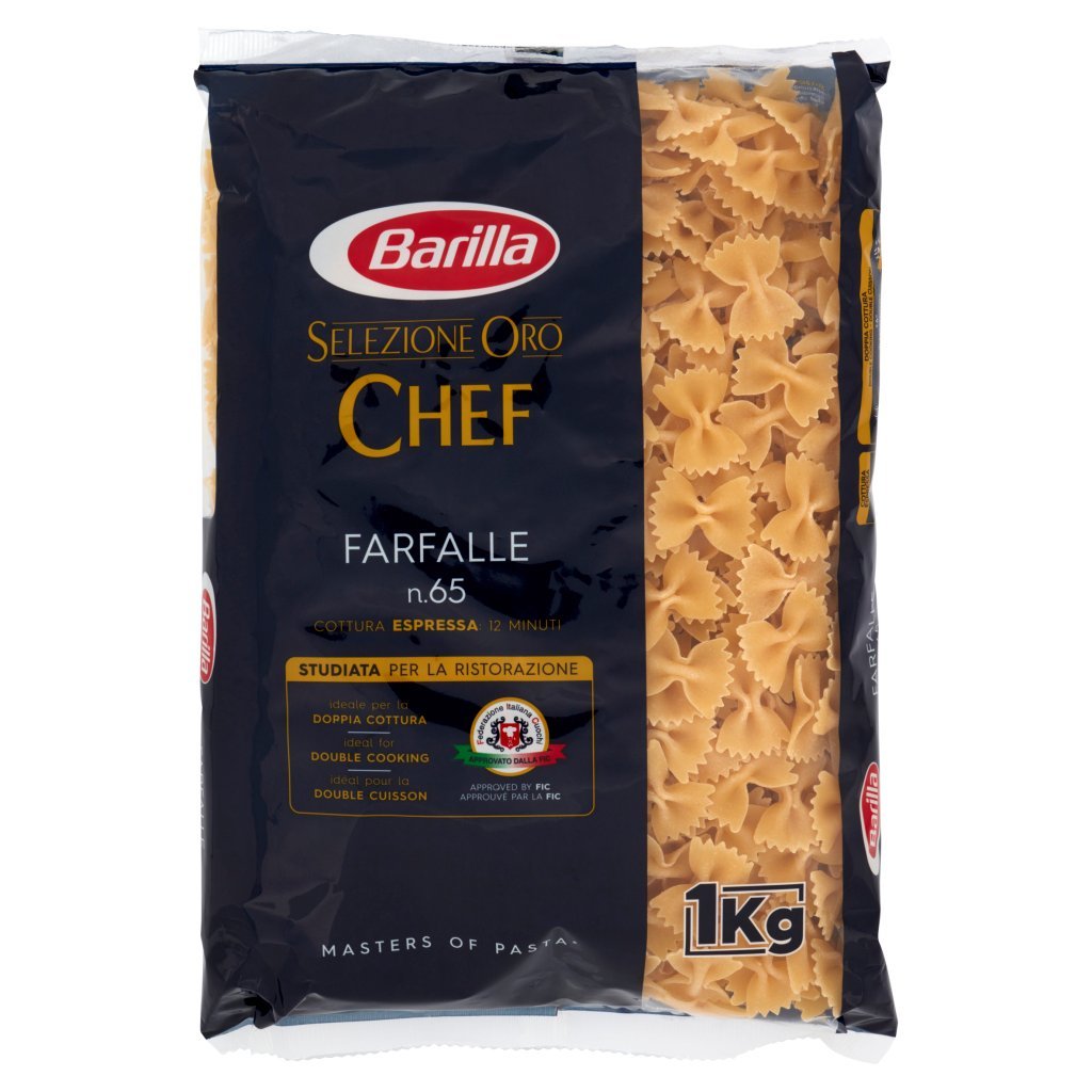Barilla For Professionals Farfalle Pasta Corta Food Service Selezione Oro Chef 1 Kg