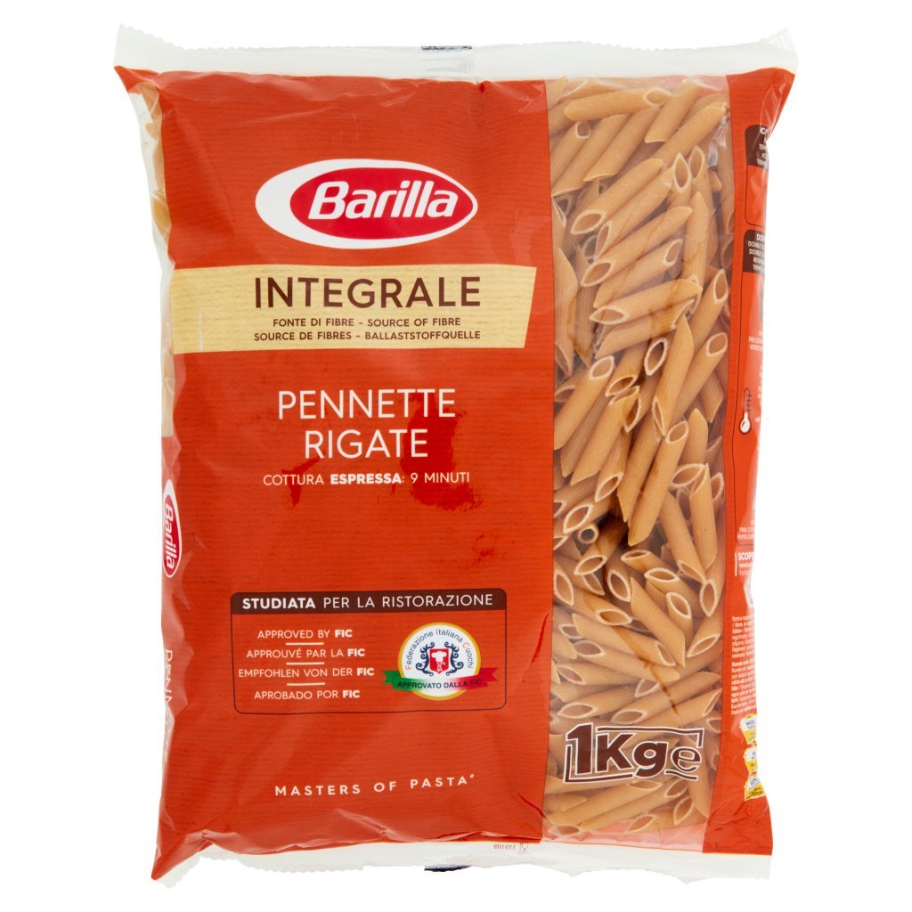 Barilla For Professionals Pennette Rigate Pasta Integrale Corta Catering Food Service