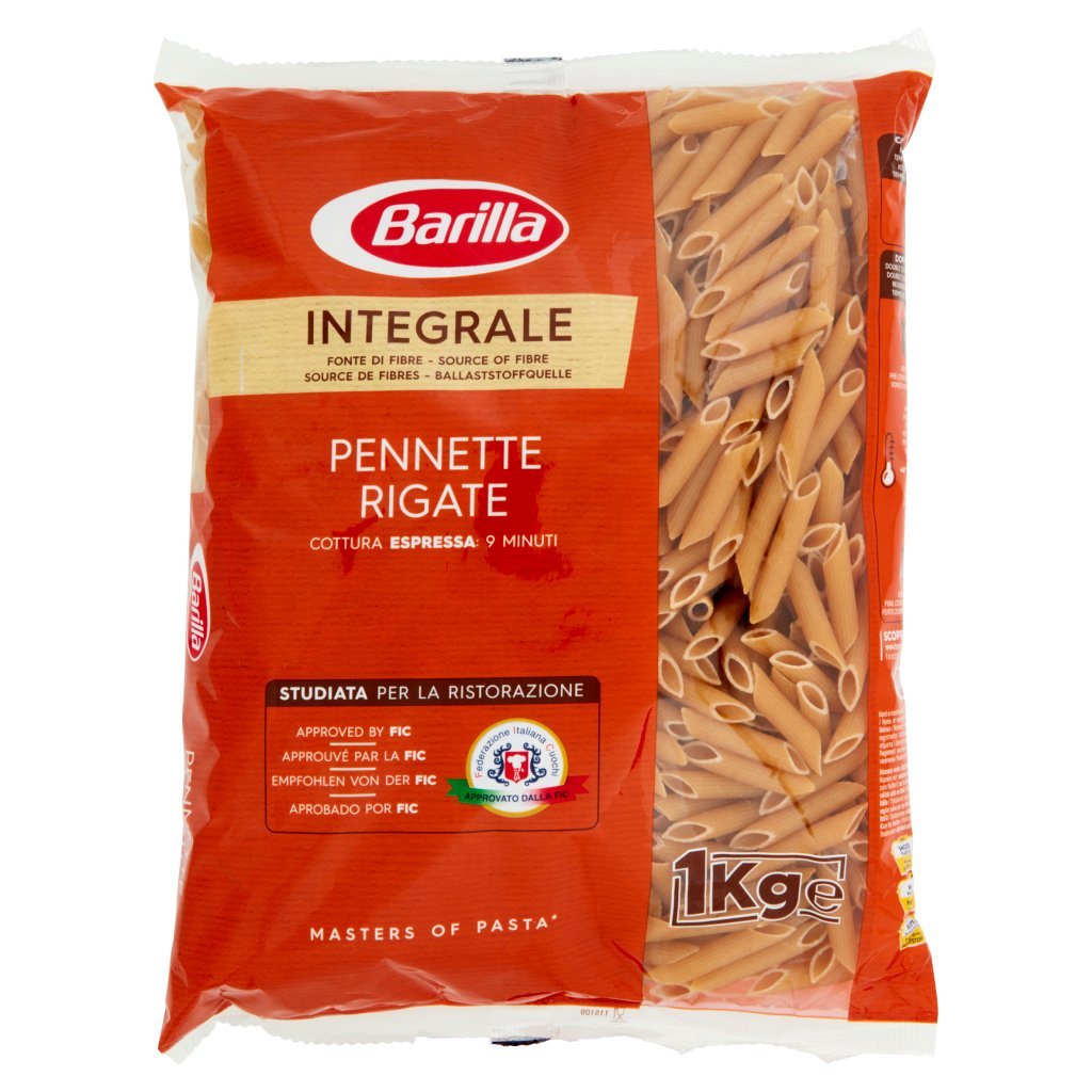Barilla For Professionals Pennette Rigate Pasta Integrale Corta Catering Food Service