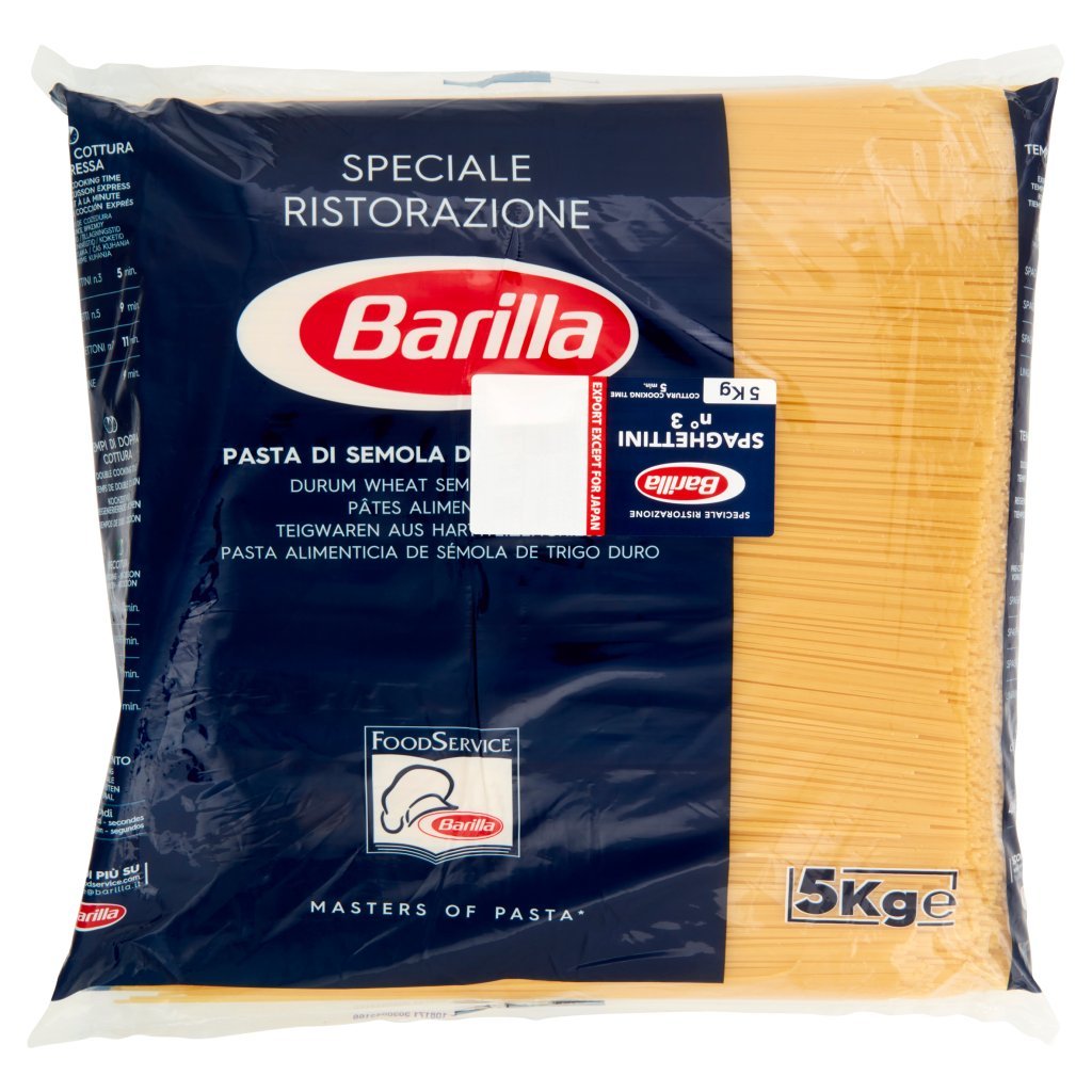 Barilla For Professionals Spaghettini N°3 Pasta Classica Lunga Catering Foodservice