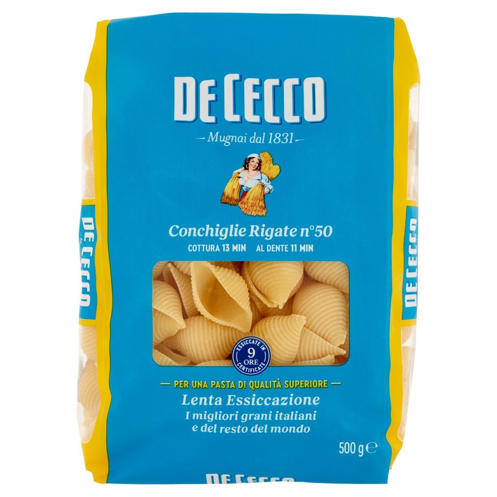 De Cecco Conchiglie Rigate N°50