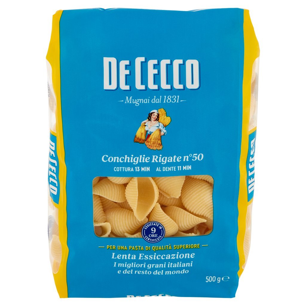 De Cecco Conchiglie Rigate N°50