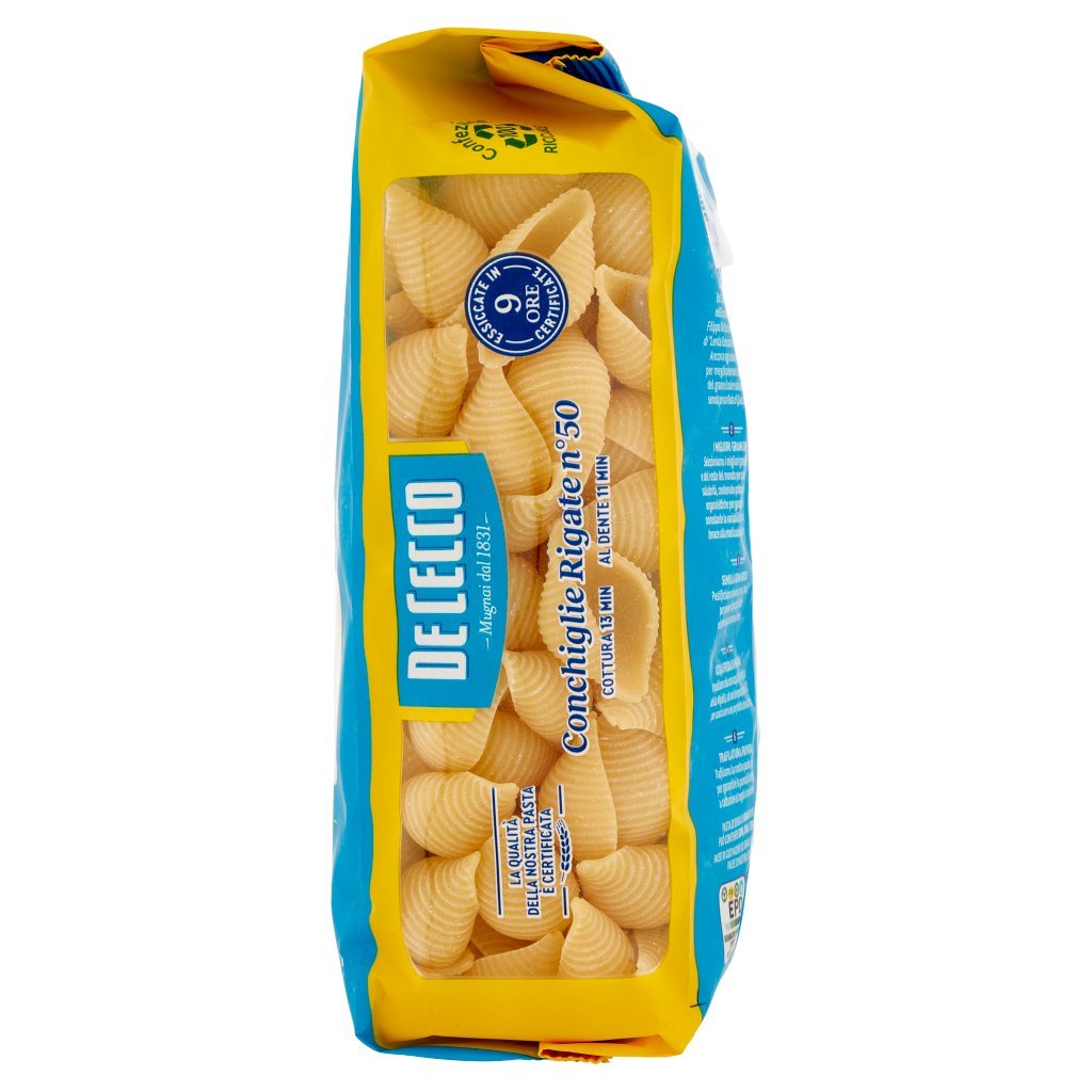 De Cecco Conchiglie Rigate N°50