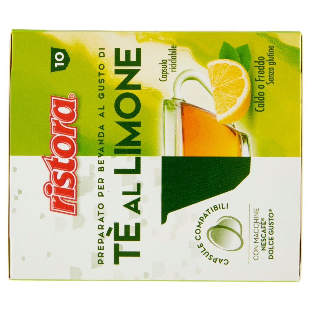 Ristora Tè al Limone Capsule Compatibili con Macchine Nescafè Dolce Gusto 10 x 12 g