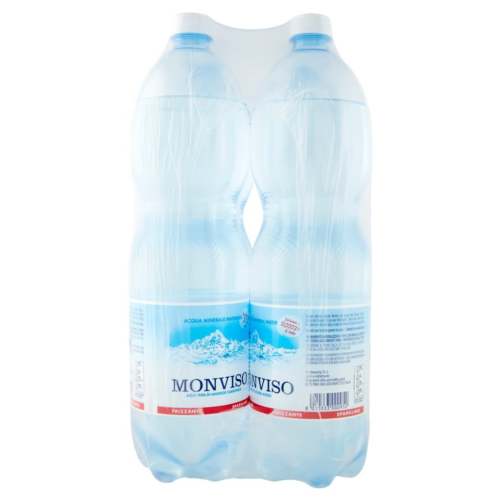 Monviso Acqua Minerale Naturale Frizzante 6 x 1,5 l