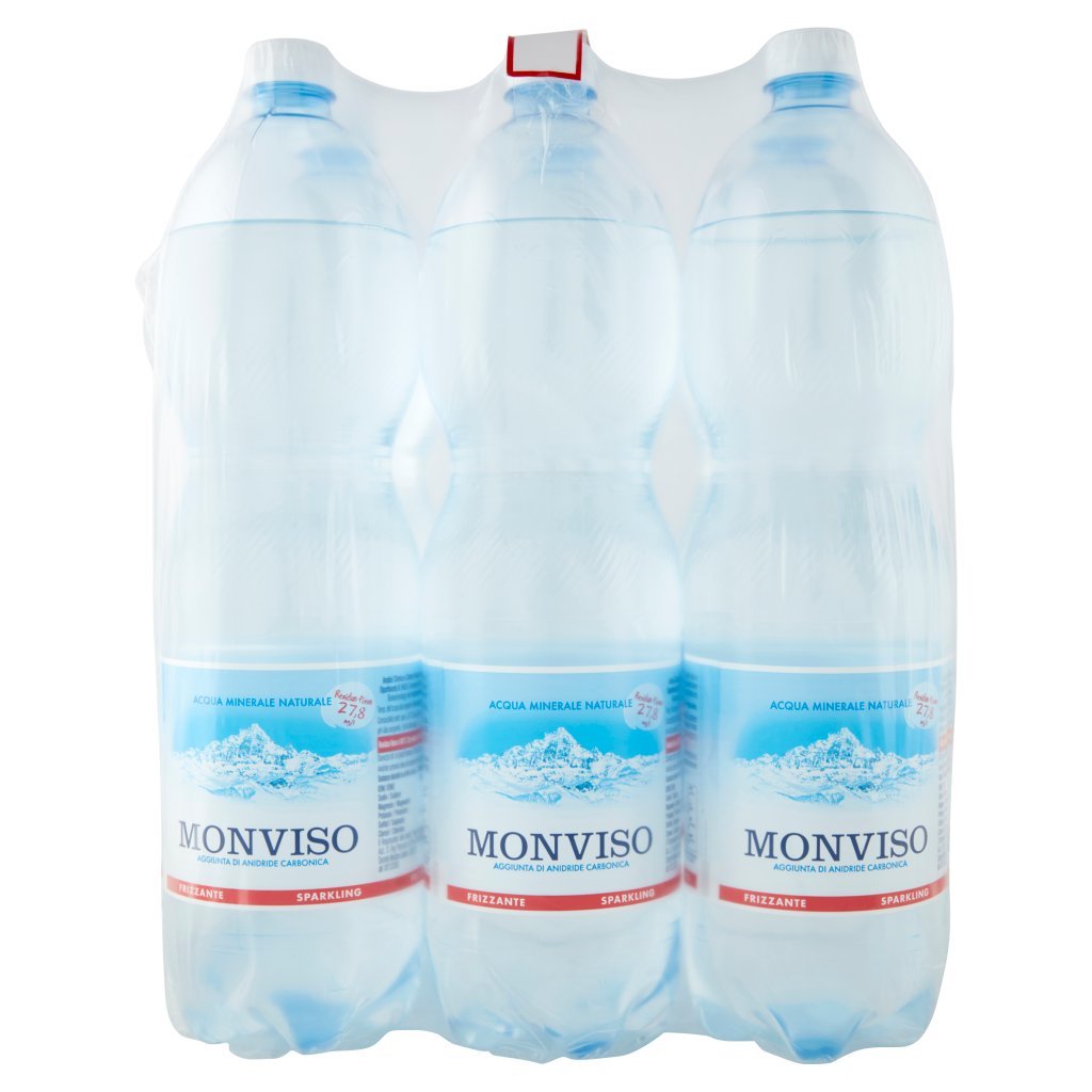 Monviso Acqua Minerale Naturale Frizzante 6 x 1,5 l