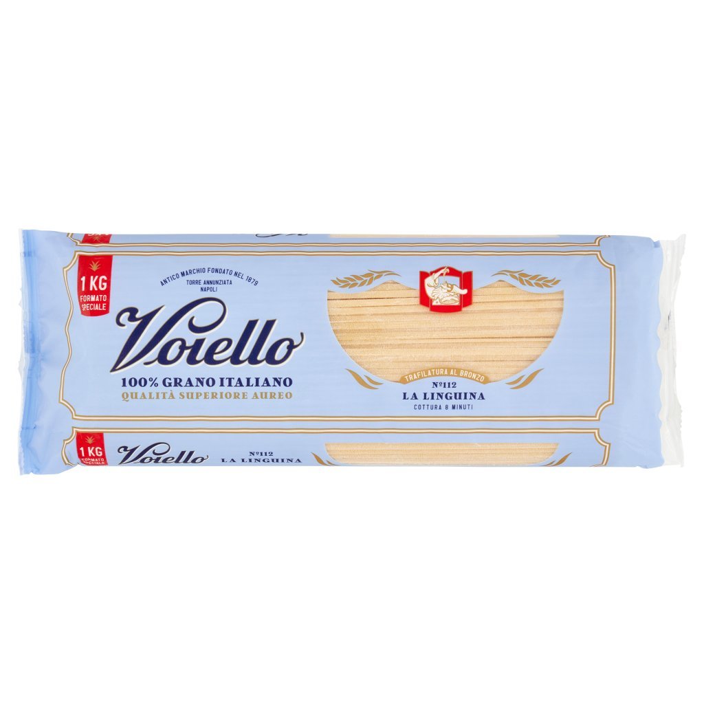 Voiello Pasta la Linguina N°154 Grano Aureo 100% Italiano Trafilata Bronzo 1kg