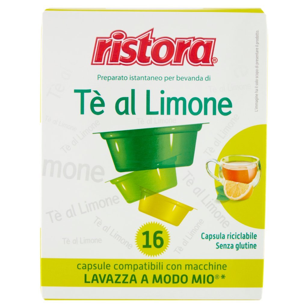Ristora Tè al Limone 16 Capsule Compatibili con Macchine Lavazza a Modo Mio* 16 x 10 g