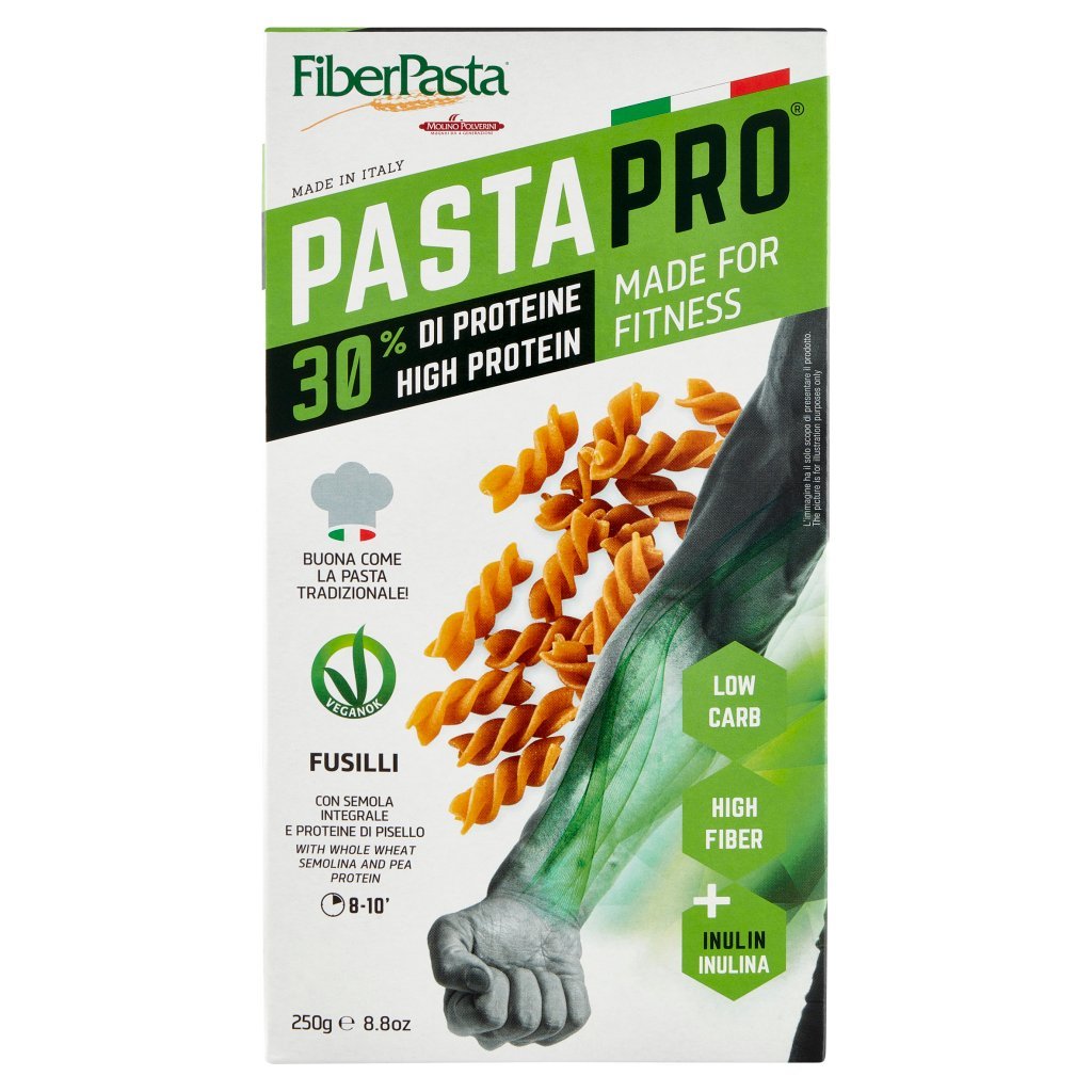 Fiberpasta Pastapro 30% di Proteine Fusilli