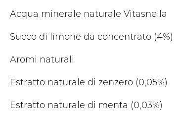 Vitasnella Le Linfe Detox con Limone Zenzero Menta