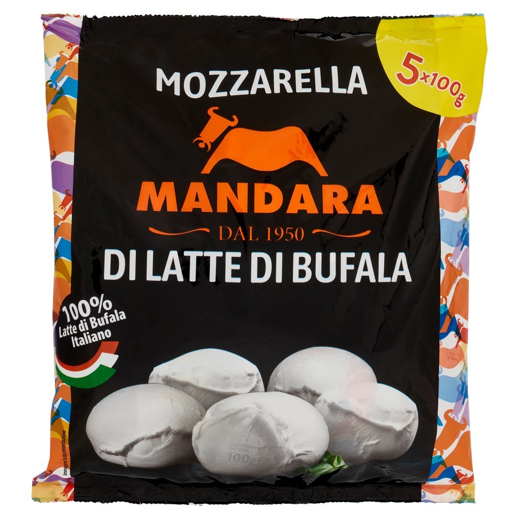 Mandara Mozzarella di Latte di Bufala 5 x 100 g