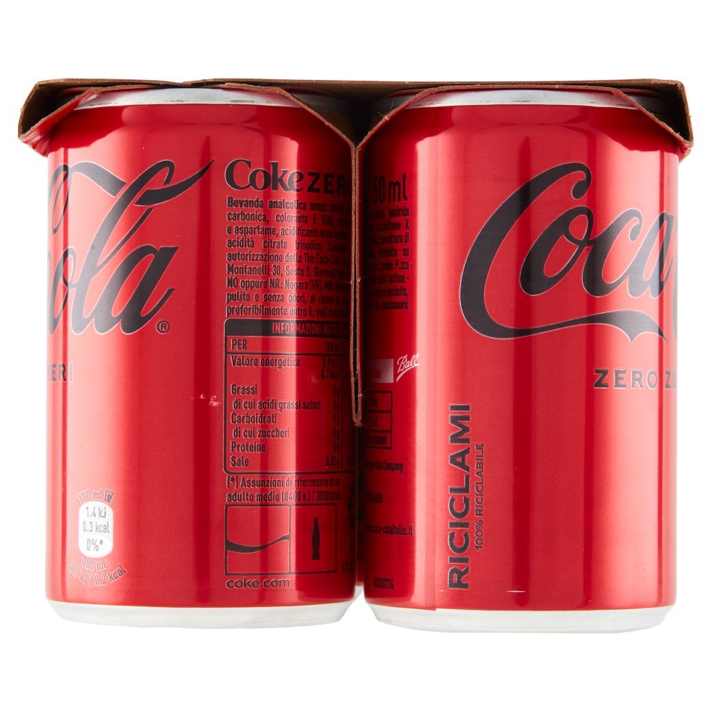 Coca Cola Zero Coca-cola Zero Zuccheri Minican