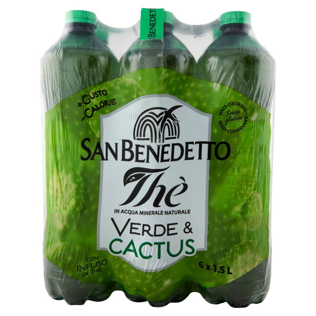 San Benedetto Thè Verde & Cactus 6 x 1,5 l