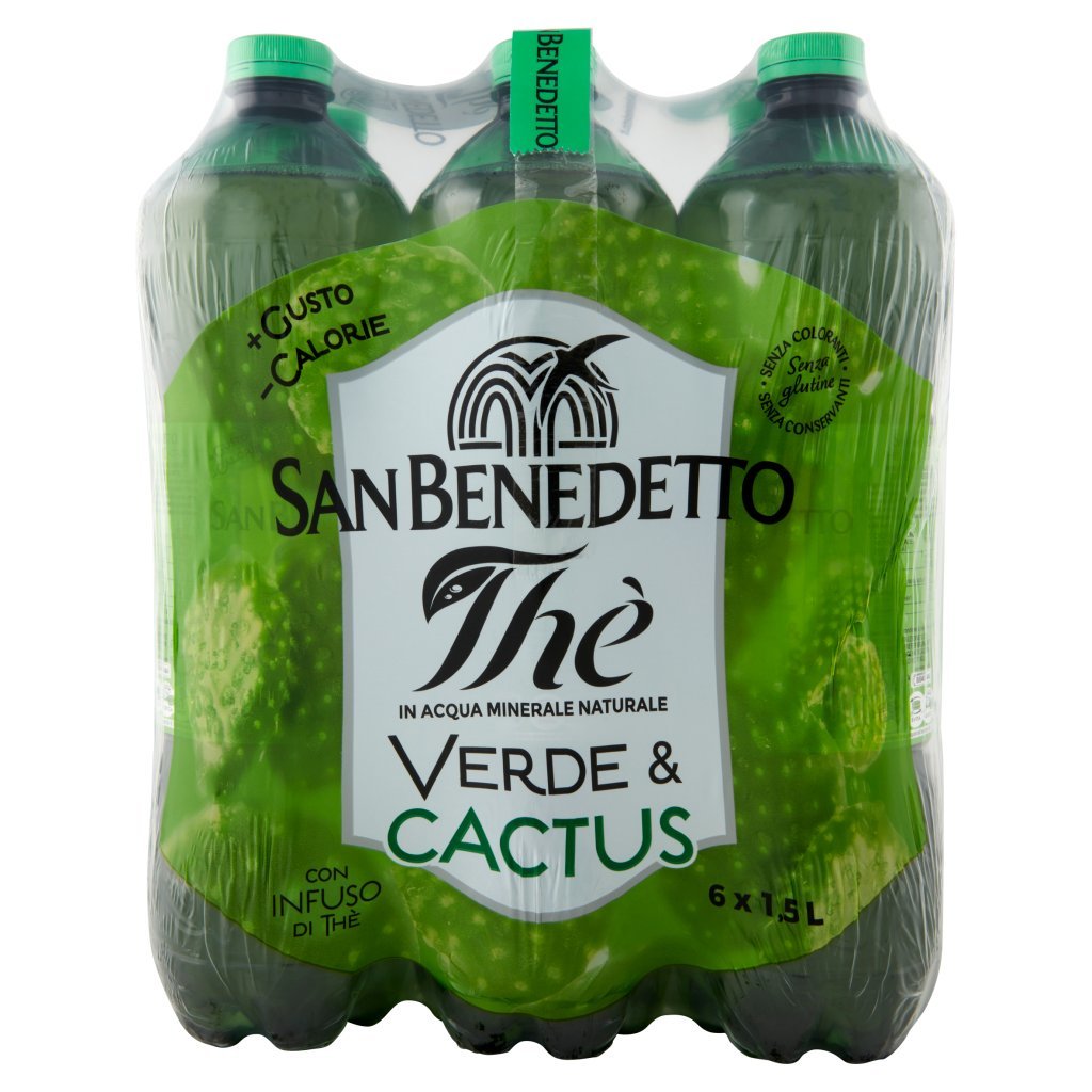 San Benedetto Thè Verde & Cactus 6 x 1,5 l