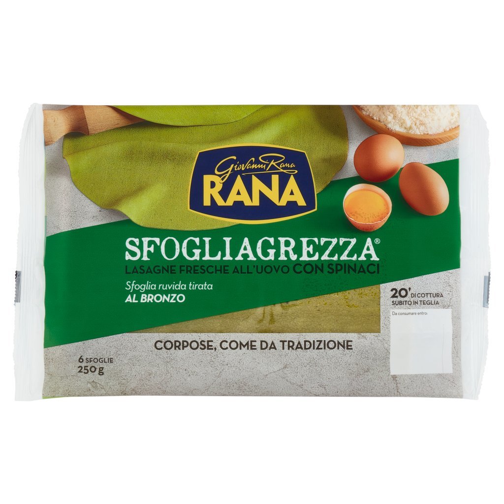 Giovanni Rana Sfogliagrezza Lasagne Fresche all'Uovo con Spinaci