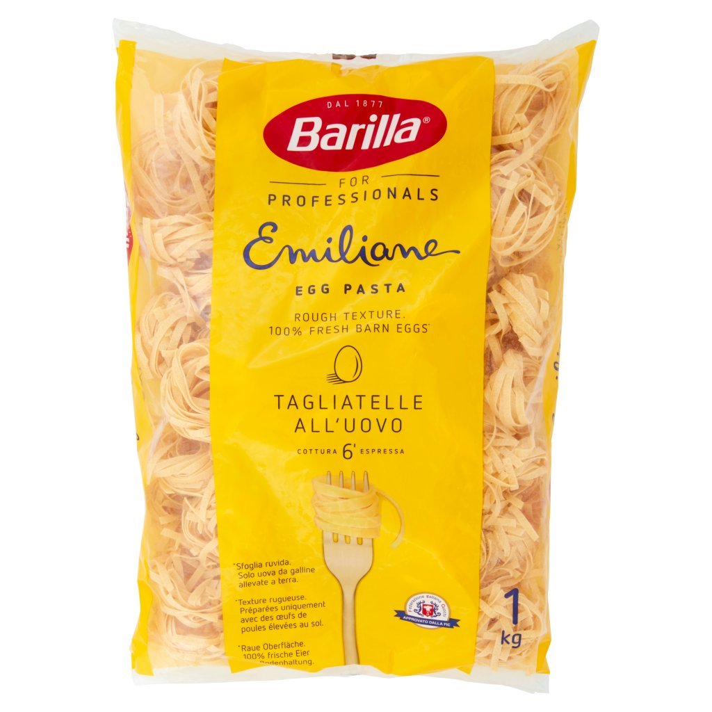 Barilla For Professionals Emiliane Pasta Uovo Nidi Tagliatelle Catering Food Service 1 Kg