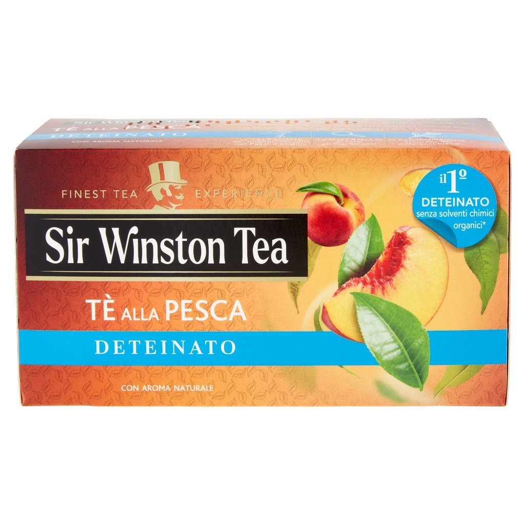 Sir Winston Tea Tè alla Pesca Deteinato 20 x 1,5 g