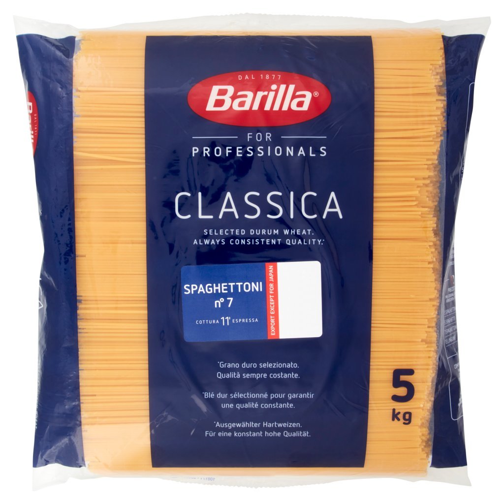 Barilla For Professionals Spaghettoni N°7 Pasta Classica Lunga Catering Foodservice
