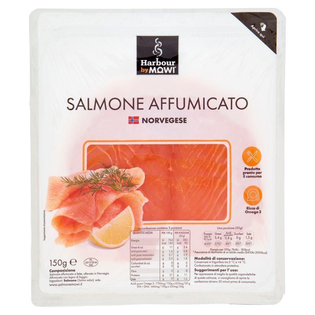 Harbour By Mowi Salmone Affumicato Norvegese