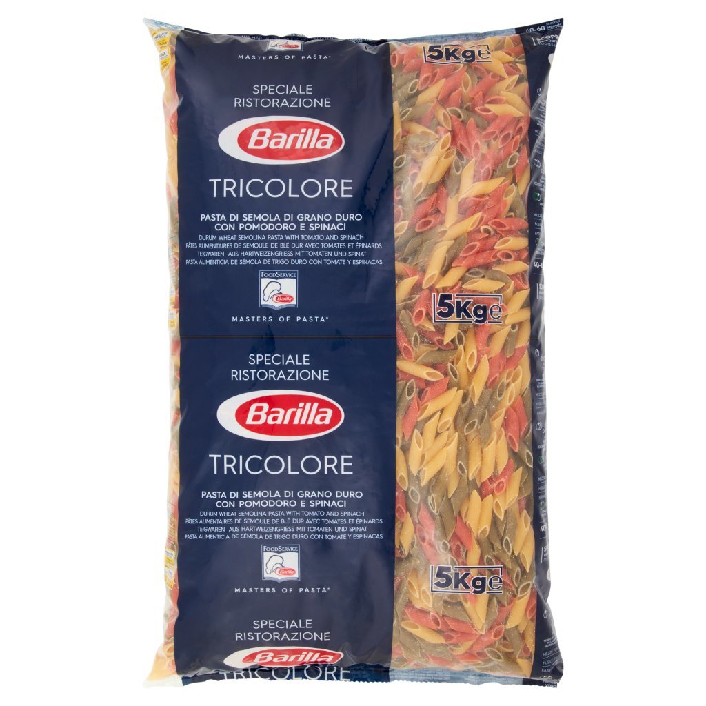 Barilla For Professionals Mezze Penne Rigate Tricolore Pasta Specialità Catering Foodservice