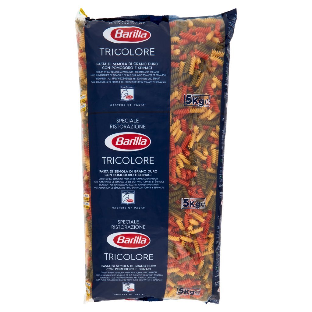 Barilla For Professionals Fusilli Tricolore Pasta Specialità Catering Foodservice