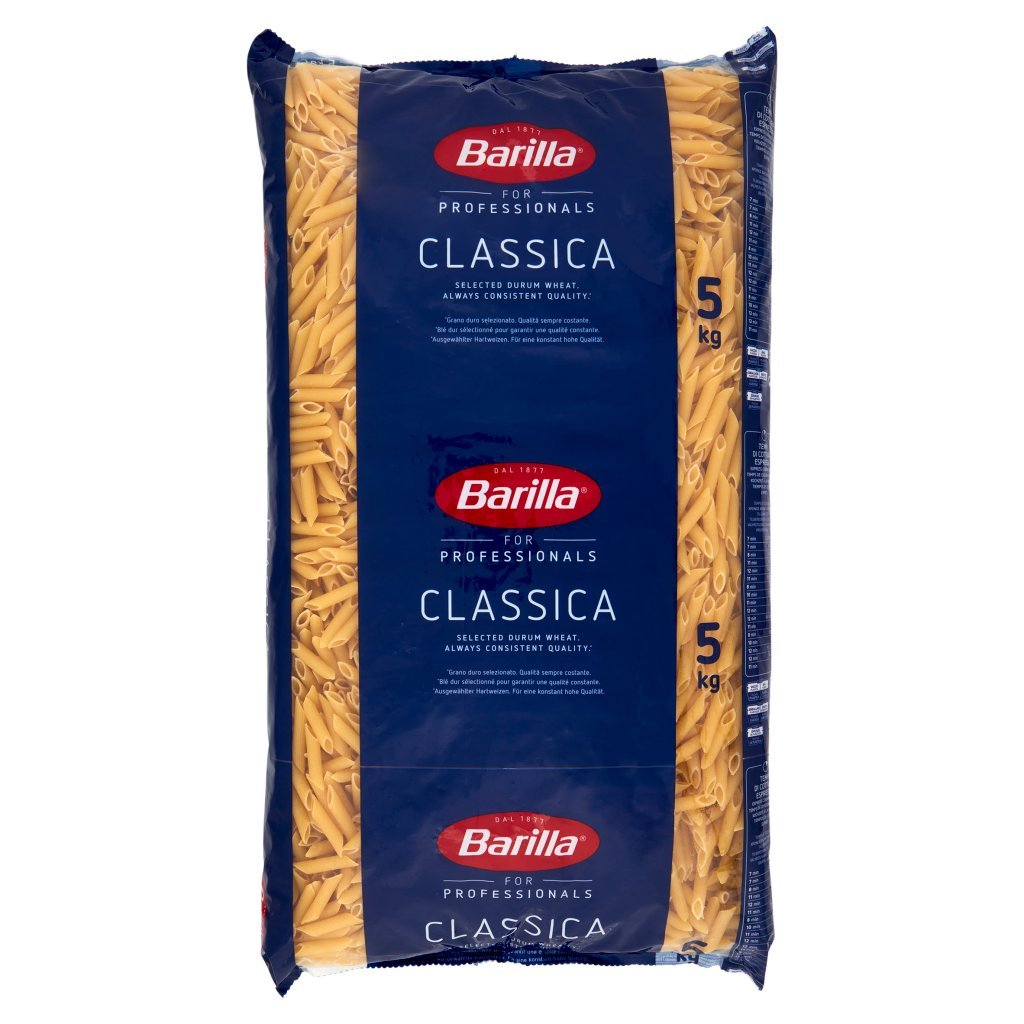 Barilla For Professionals Pennette Rigate N°72 Pasta Classica Corta Catering Foodservice