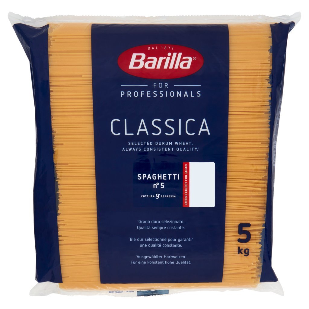 Barilla For Professionals Spaghetti N°5 Pasta Classica Lunga Catering Foodservice