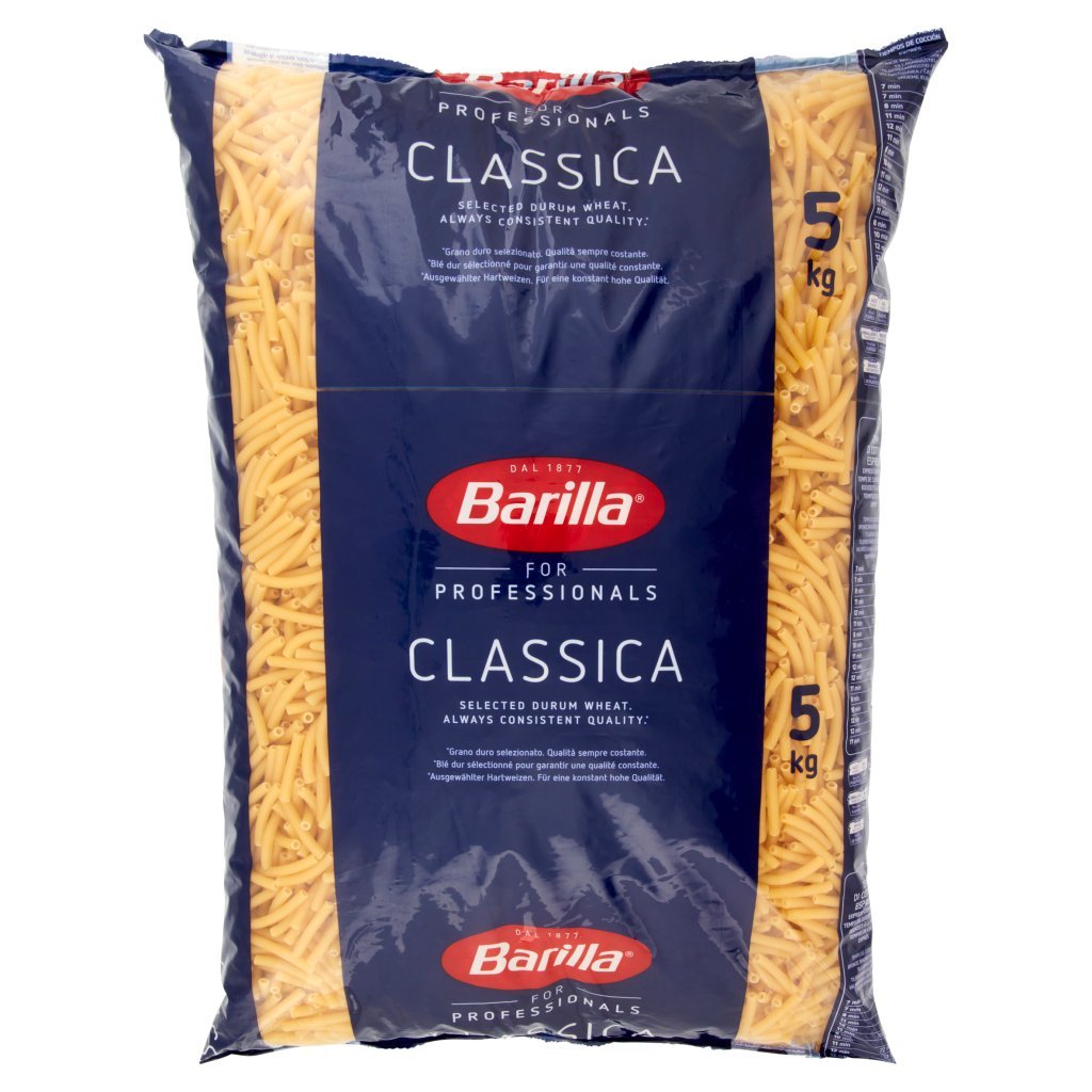 Barilla For Professionals Maccheroni N°44 Pasta Classica Corta Catering Foodservice