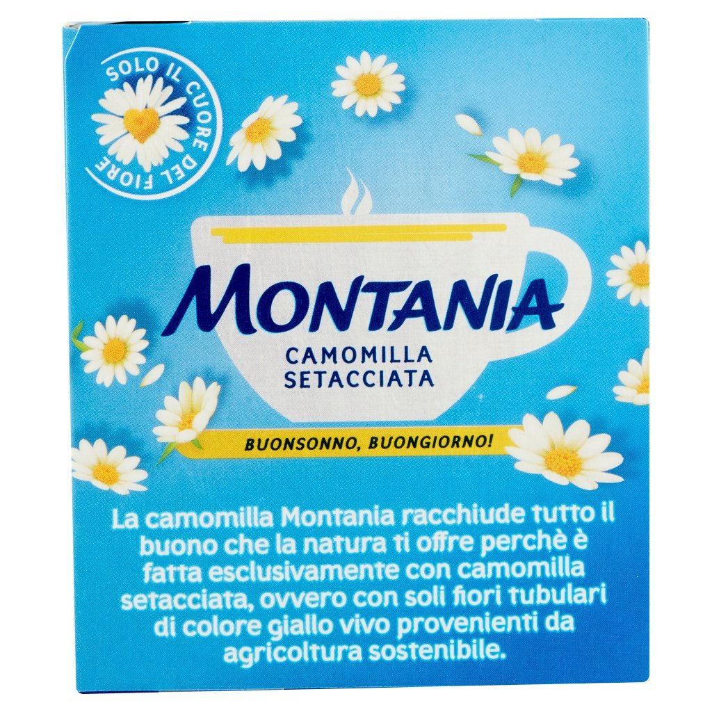 Montania Camomilla Setacciata 18 Filtri Infuso 31,5 g