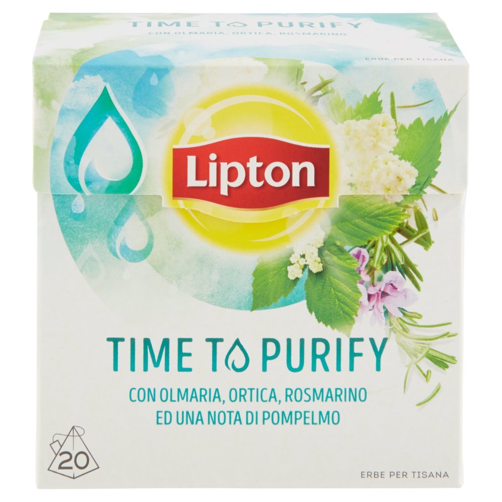 Lipton Time To Purify Erbe per Tisana 20 Filtri
