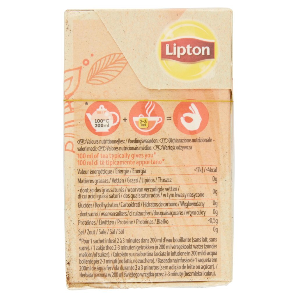 Lipton Té Nero Bio English Breakfast 20 Filtri