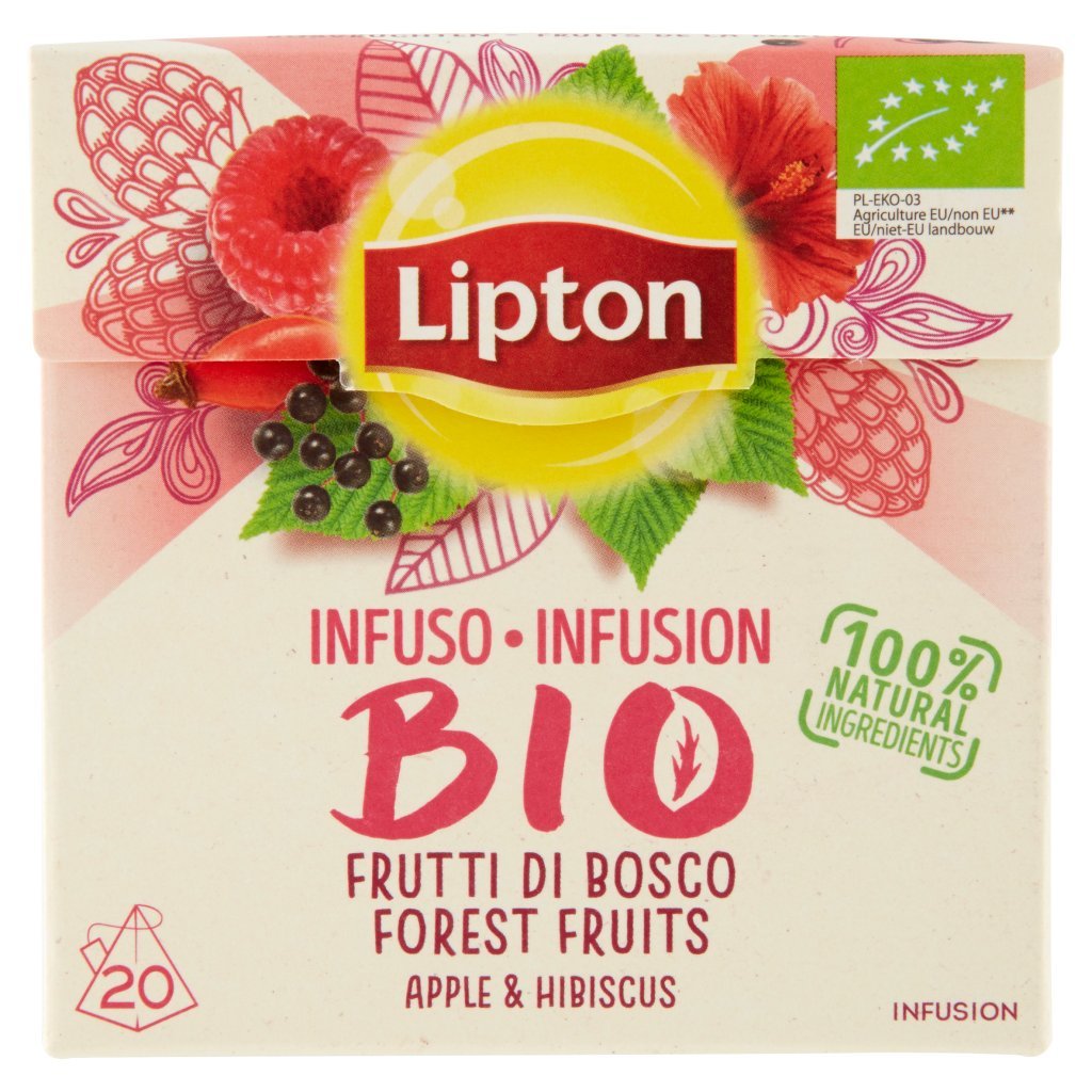 Lipton Infuso Bio Frutti di Bosco 20 Filtri