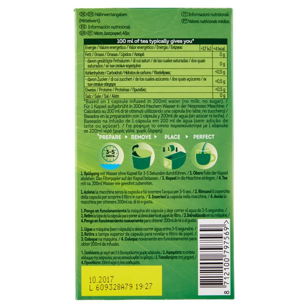 Lipton Green Tea Grapefruit & Mandarin 10 Capsule