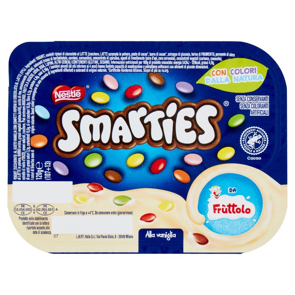 Nestlé Smarties da Fruttolo alla Vaniglia