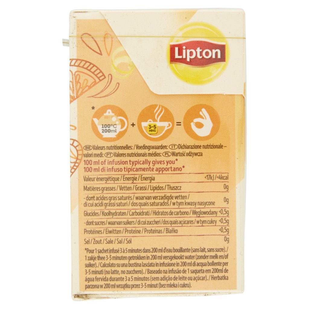 Lipton Infuso Bio Limone e Zenzero 20 Filtri