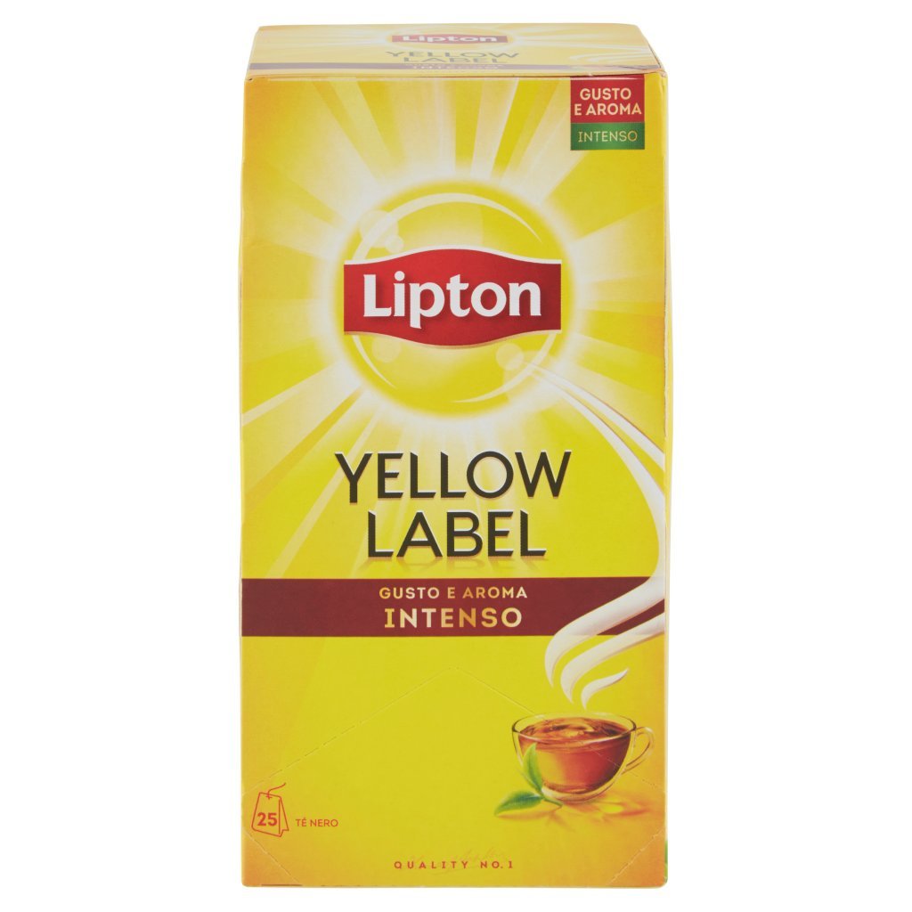 Lipton Yellow Label Gusto e Aroma Intenso 25 Filtri