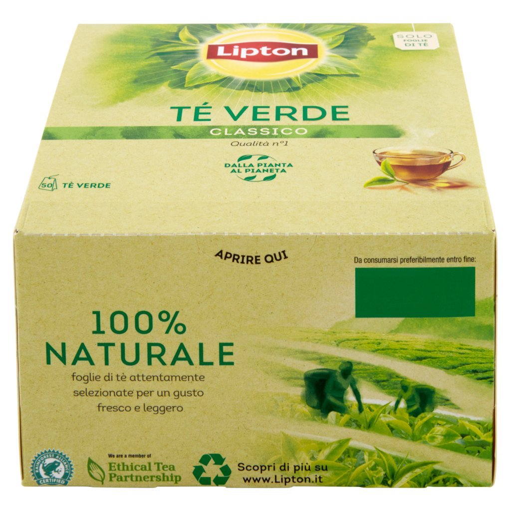 Lipton Tè Verde Classico 50 Filtri