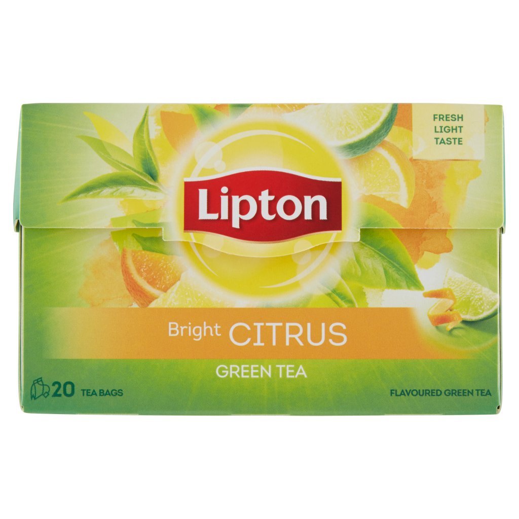 Lipton Bright Citrus Green Tea 20 Filtri